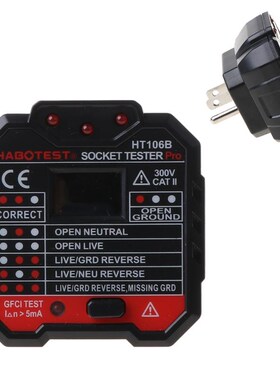 HT106 Electric Socket Tester Neutral Live Earth Wire Testing
