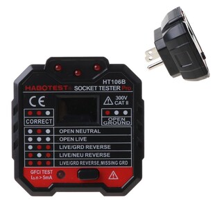 HT106 Electric Socket Tester Neutral Live Earth Wire Testing