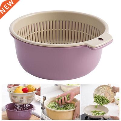 Kitchen Supplies Kitchen Double Drain Basket Fruit Vegetable