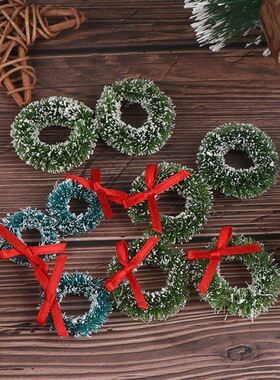 10pcs/set 2.5/3cm Plastic Christmas Wreaths Miniature Fairy