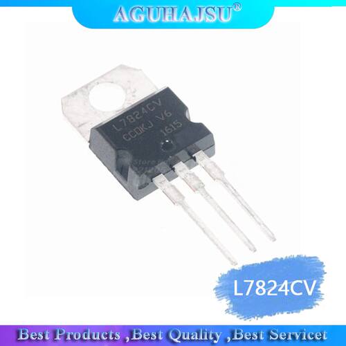 10PCS L7824CV TO220 L7824 TO-220 7824 LM7824 MC7824 new and