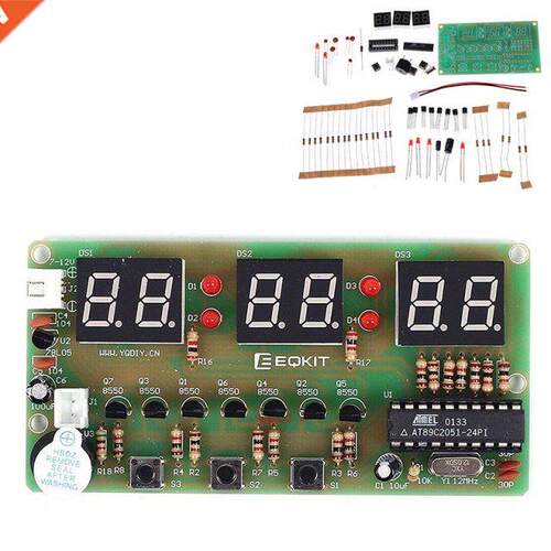C51 Digital Electronic Clock Suite DIY Kits Six 6 its Elect