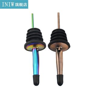 2Pcs/Set Wine Pourer Stainless Steel Wine Bottle Stopper wi