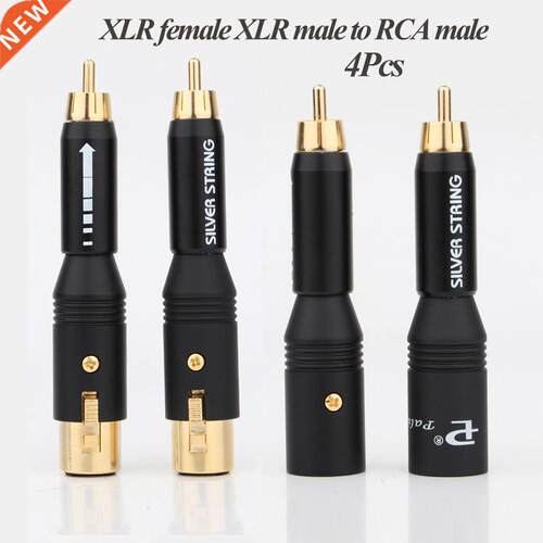 Preffar Hgh Performacn audo RCA Male to XLR Female Gold P