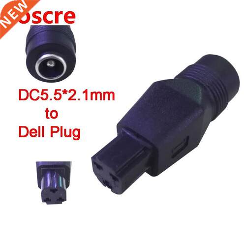 1Pcs Straight New DC Plug to DC5.5*2.1mm Female Laptop Power
