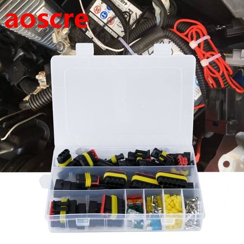240Pcs 1/2/3/4/5/6 pins Way Waterproof Wire Connector Car El