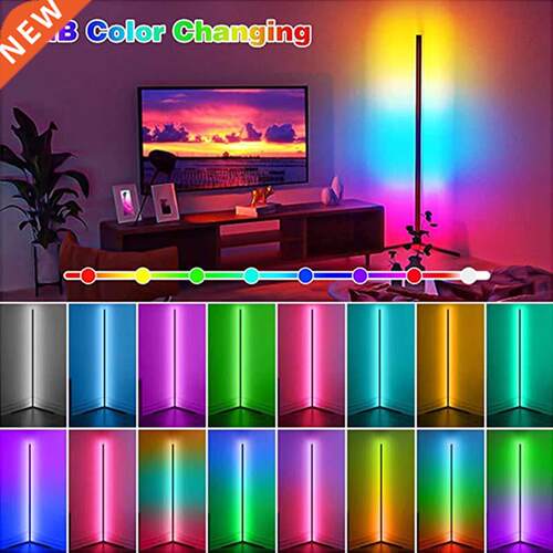 RGB LED Floor Lamp Colorful Corner Floor Light LED Corner La
