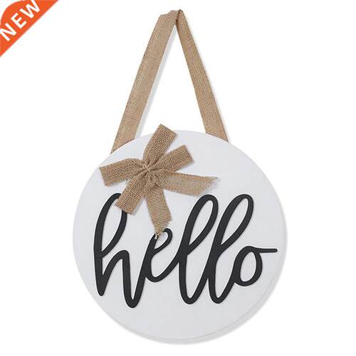 12 Inches Welcome Wreath Hello Sign Front Door Decoration Ro