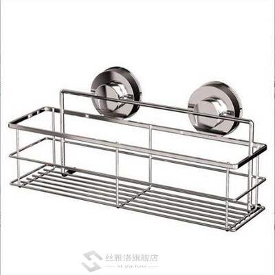 Sucker Storage Rack Shampoo Shower Tet Wall Holder Drain Ba