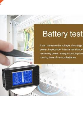 DC 0-200V 0-00A testeur de batterie voltmètre amp&egr
