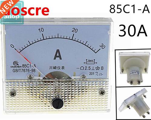 1PCS 85C1-A 0A DC Analog Meter Panel AMP Current Ammeters 8