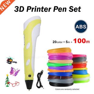 3D Printer Pen 20m ABS Filament DIY Set 3 D Printing Pen Cr