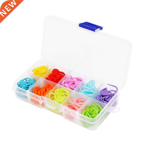 120Pcs Knitting Stitch Markers Crochet Locking Tool Craft Ri