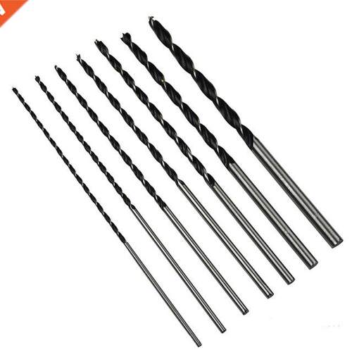 7pcs 300mm Extra Long Twist Woodworking Twist Drill Bit Brad