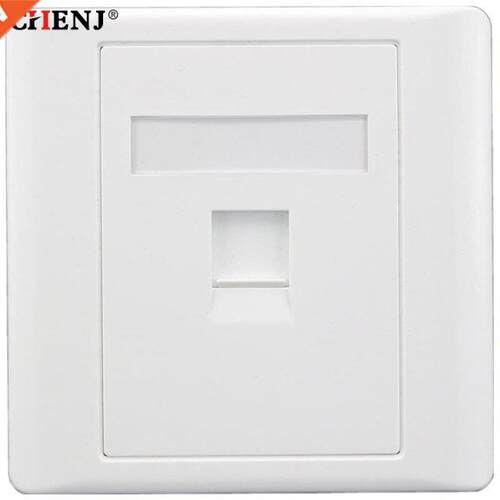 CAT6 RJ45 Network Wall Face Cover One Port Internet Panel Ex