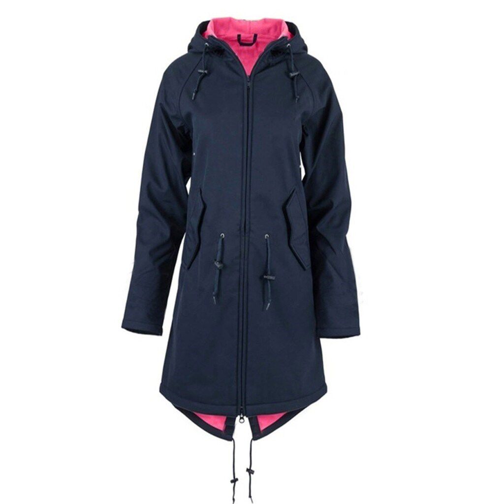 Solid Rain jacket Winter Jacket Women Hoodie Warm Waterproof图片