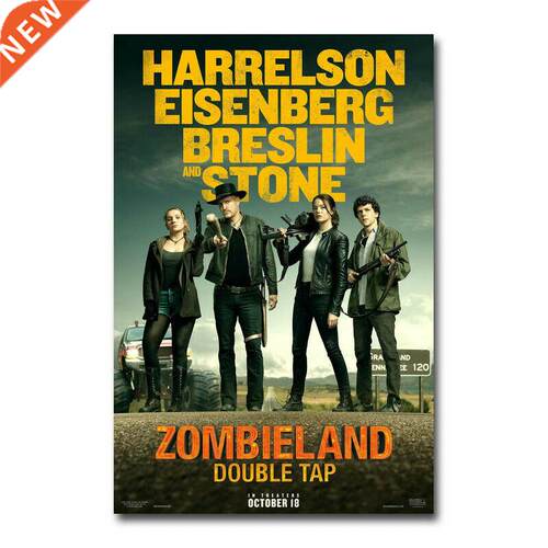 D0381 Zombieland Double Tap Movie Silk Fabric Poster Art De