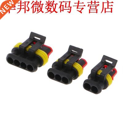 15 Sets 2 3 4 Pins Electrical Wire Connector IP68 Motocycle