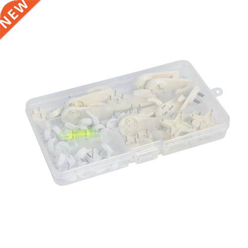 1 Set Plaic Wall Mount Picture Frame Hook Seamless Needle