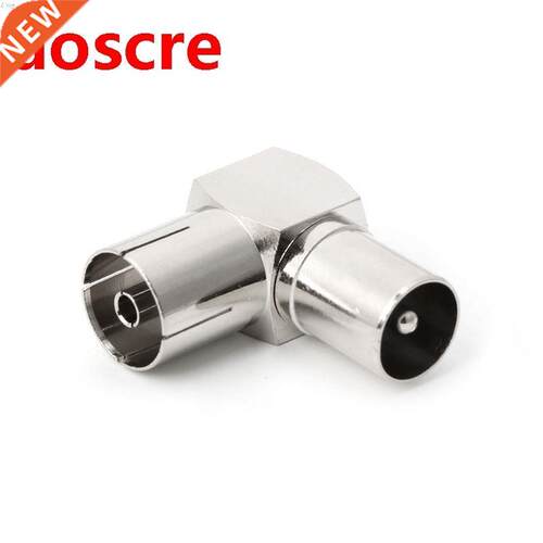 90 degree TV Aerial Cable Adapter RF Coaxial F Female to TV