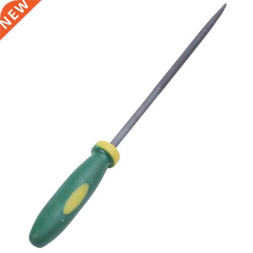 6 Pcs Plastic Handle Flat Square Round Needle Files Set
