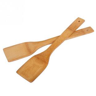 Bamboo Spoon New Health Slotted Spatula Kitchen Natural Wood
