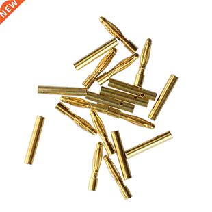 10 Pars 2.0mm Copper Banana Plug Connector Male Female Gold