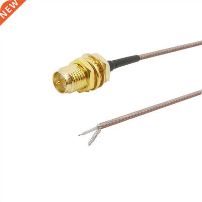 RP SMA Female Bulkhead to PCB Solder RF Coaxial Connector R