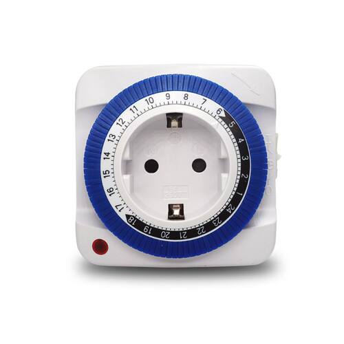 53CA EU 24 Hours Timer Switch Socket 230V 16A Plug In 15min