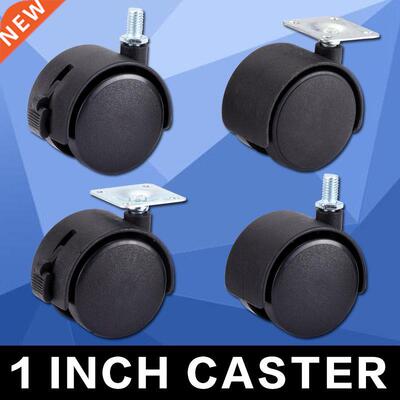 Myhomera Chair Wheel Furniture Caster 0mm M8 Screw/Plate Sw