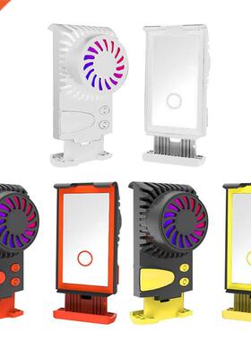 Mobile Phone Cooler Cooling Pad Cold Wind Handle Fan Heat Si