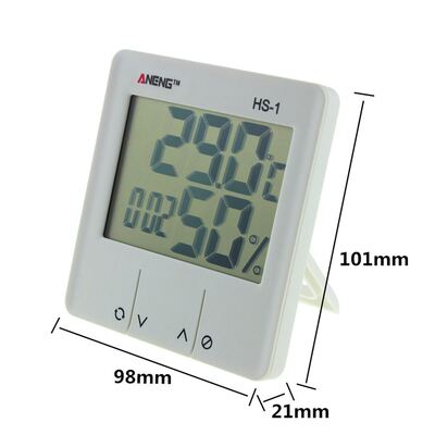 LCD Display Sensor Probe Weather Station Indoor Thermometer