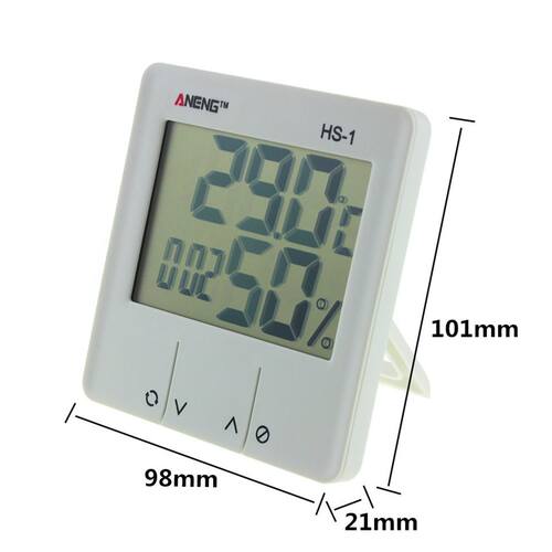 LCD Display Sensor Probe Weather Station Indoor Thermometer