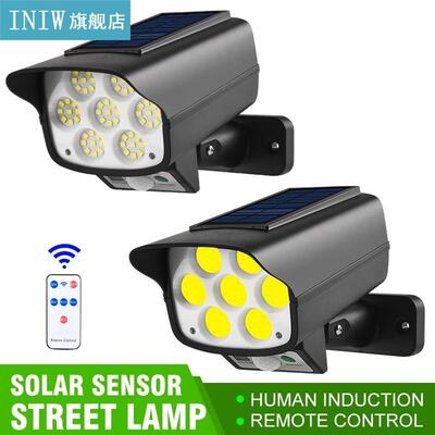 Realistic Looking Solar Monitoring Lamp Outdoor Waterproof S