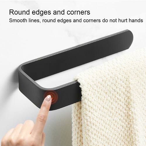 Toilet Paper Holder Tissue Roll Holder Hanger Matte Black Ba