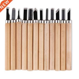 12pcs Wood Carving Chisel Knife Hand Tool Set For Basic Deta
