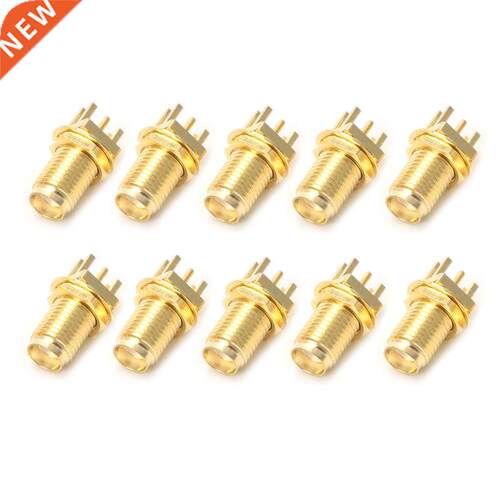10Pcs/Set End Launch PCB Mount Mount SMA Female Jack Straigh