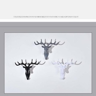 2 PCS Antlers American Wall Decoration Hook Creative Persona