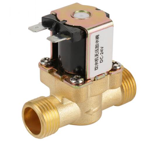 1Pcs 24V Solenoid Valve BSPP G1/2 Brass Normally Electric S