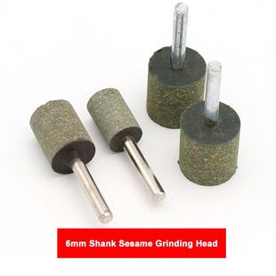 6mm Shank Cylindrical Sesame Shaft Mounted Rubber With Abras