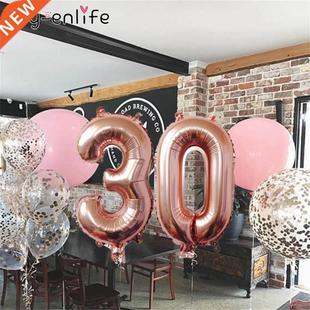 40inch 30/40/50/60 Anniversary Aluminium Foil Balloons Happ
