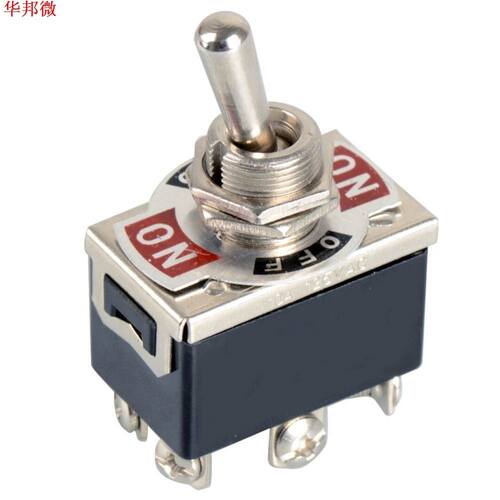 Black 6-Pin Toggle DPDT ON-OFF-ON Switch 15A 250V Mini Switc