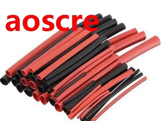 Black Red 2 Colors 42pcs 2:1 Polyolefin H-type Heat Shrink T