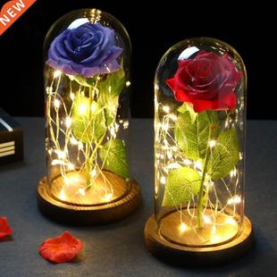 2022 LED Enchanted Galaxy Rose Eternal 24K Gold Foil Flower