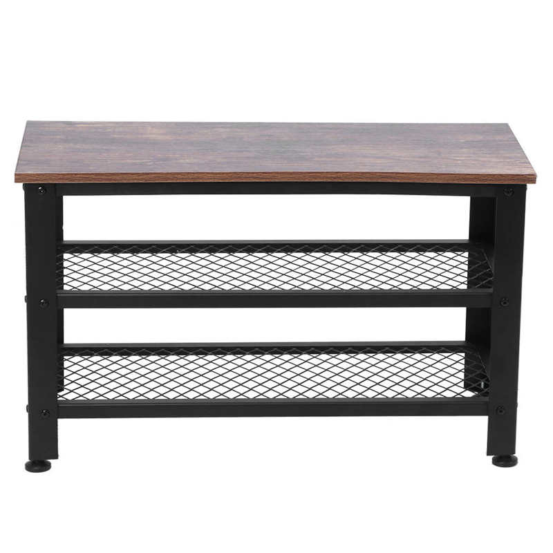 3 Tier Shoes Rack Retro Style Shoes Rack Shelf Storage Organ