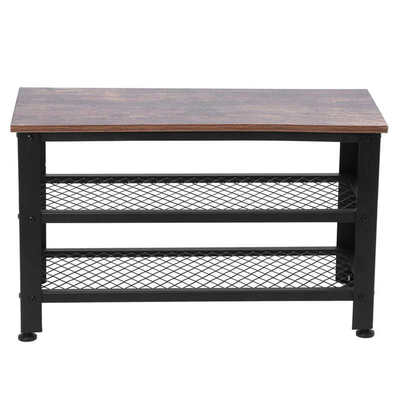 3 Tier Shoes Rack Retro Style Shoes Rack Shelf Storage Organ