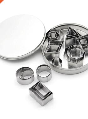 Cookie Cutter 24 Pcs/set Stainless Steel Fondant Cake Baking