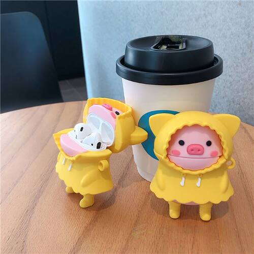 Yellow Pig Earphone Case For AirPods Pro Personalized Silic