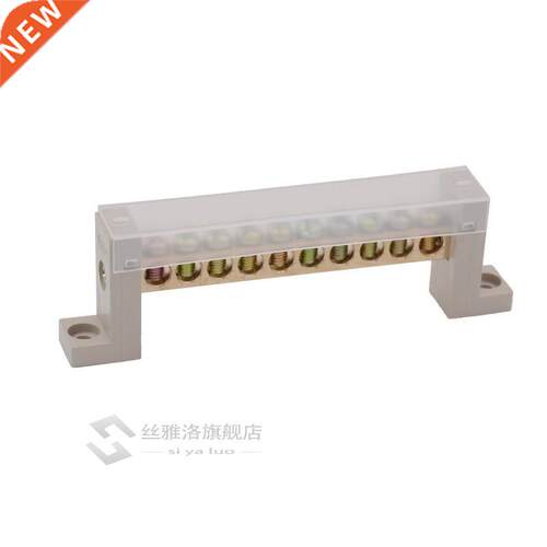 1pcs 5/7/10 Hole Wre Screw Termnal Block Ground row Copper