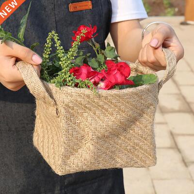 Small Sack Sundries Organizer Cosmetic Organizer Cotton Line